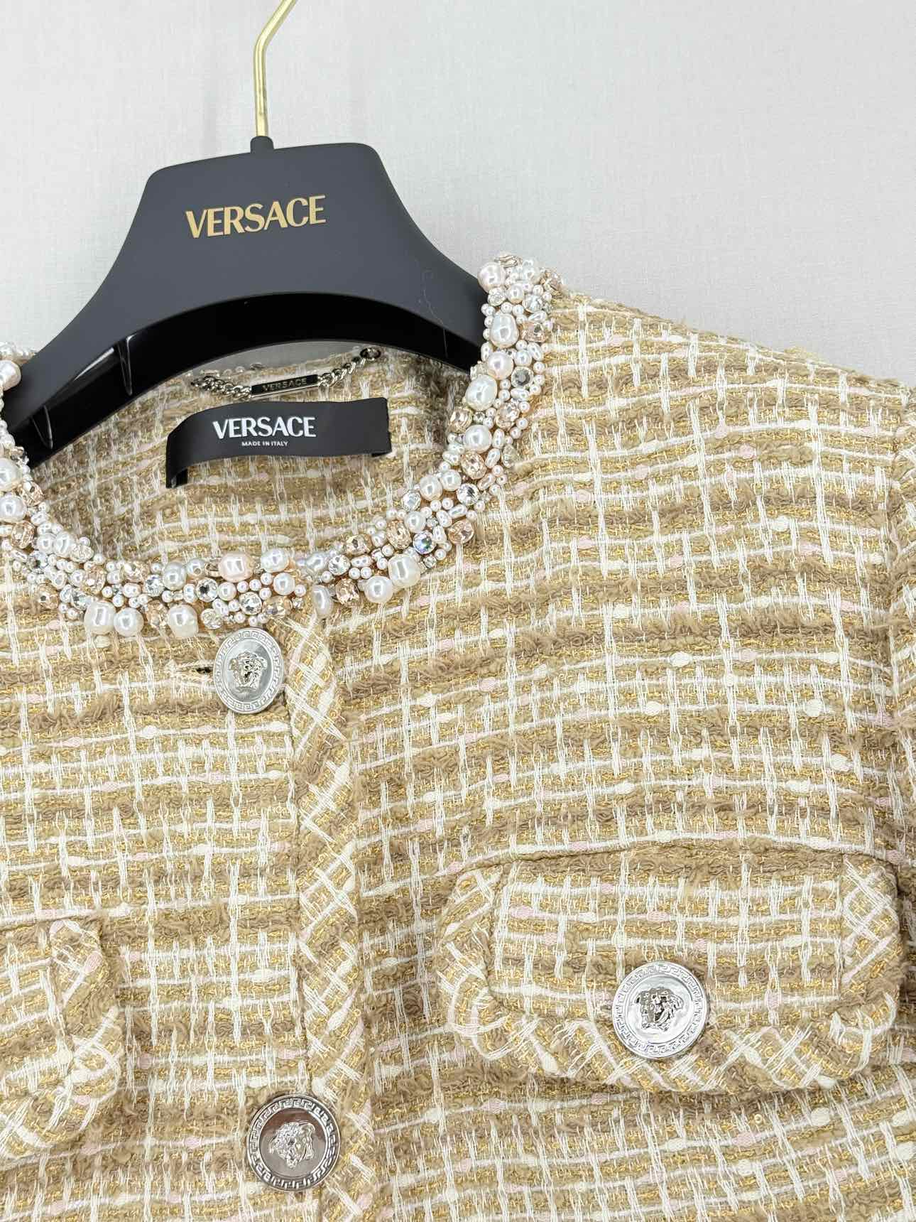 VERSACE Medusa Gold Multicolor Size US 4 Jacket