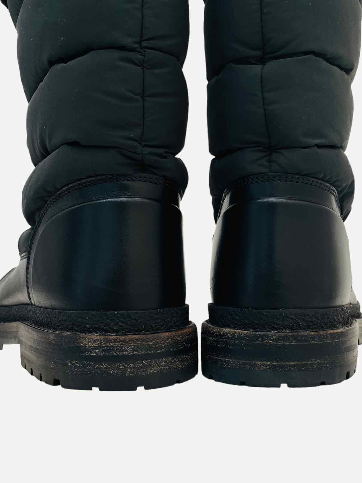 CHANEL Shearling Black Ankle Boots 37.5