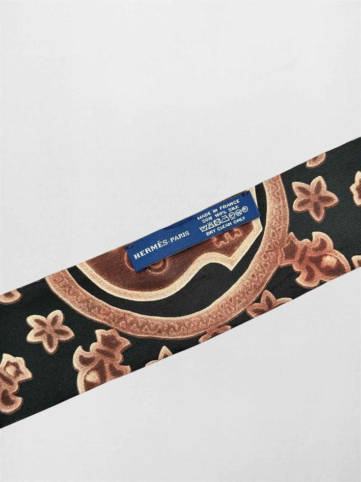 HERMES Noir Multicolore Twill