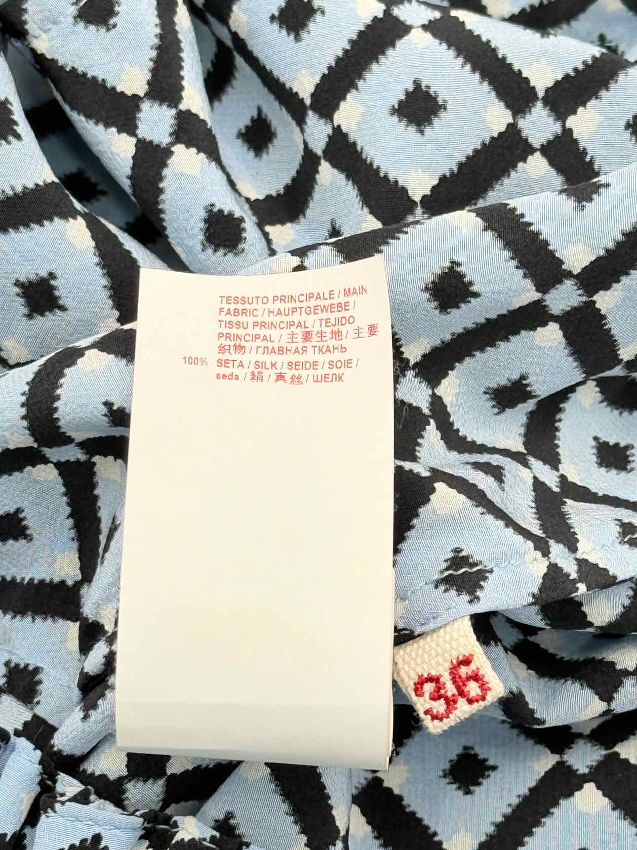 MARNI Blue Multicolor Printed Size US 0 Pants