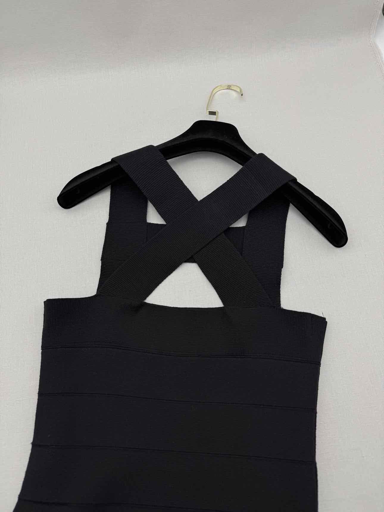 STELLA MCCARTNEY Bandage Black Size US 6 Midi Dress