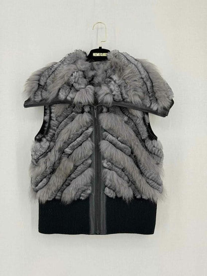 ELIE TAHARI Grey Size Medium Gilet