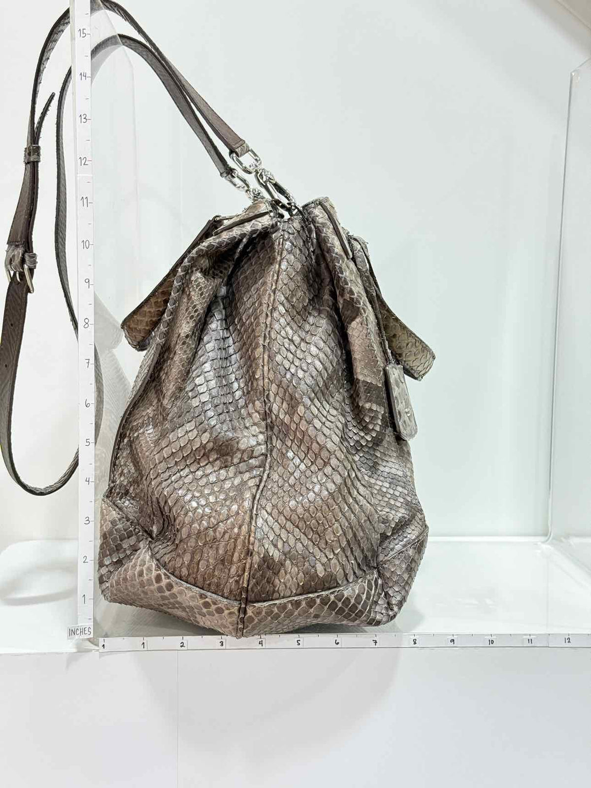 CELINE Vintage Brown & Grey Top Handle