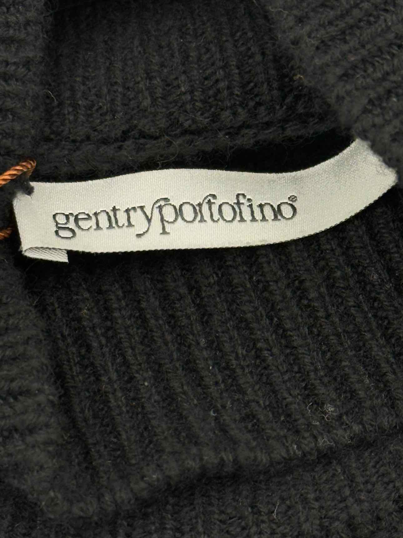 GENTRY PORTOFINO Turtleneck Black Size Small Sweater