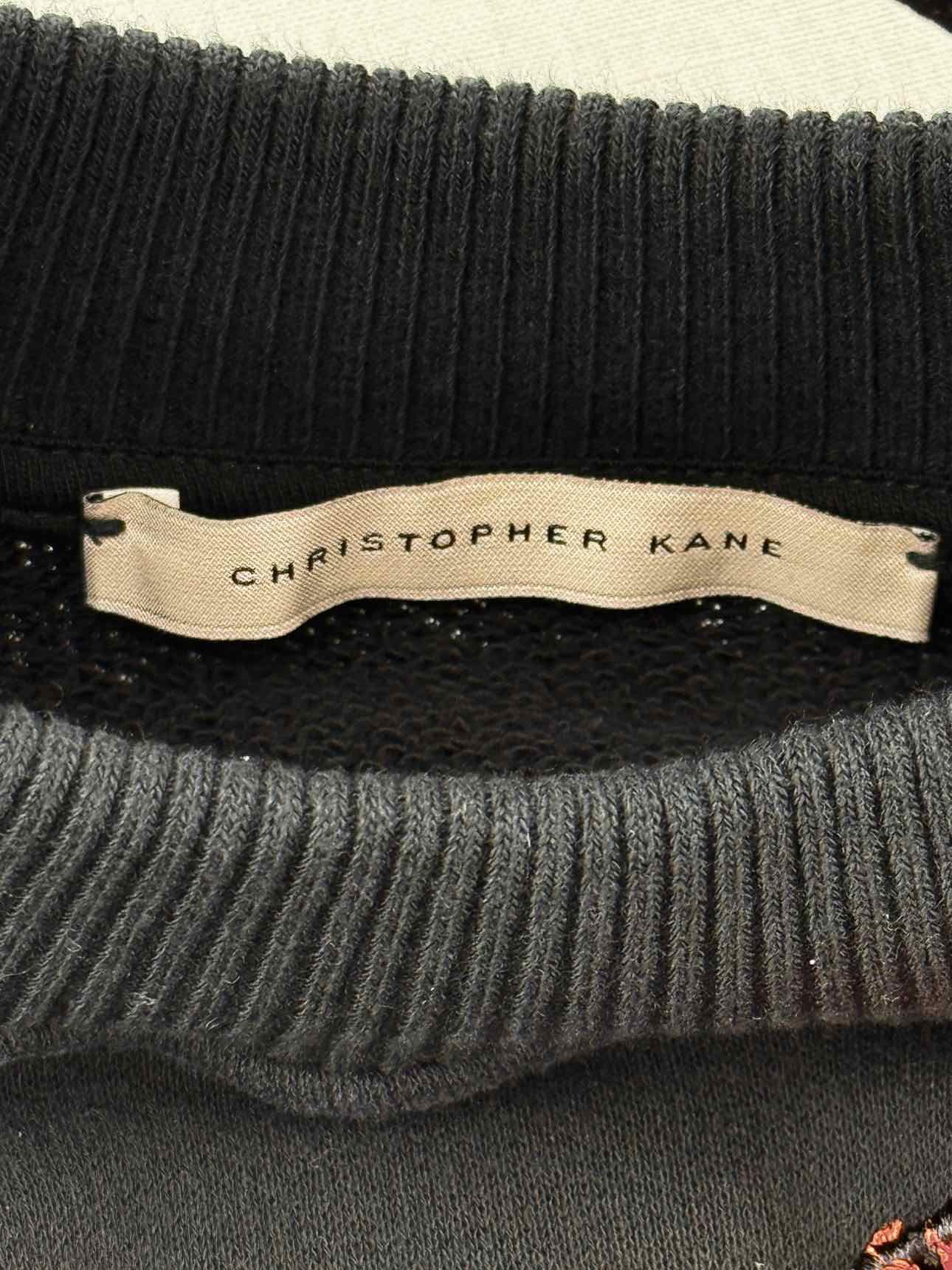 CHRISTOPHER KANE Black Multicolor Size XSmall Sweater