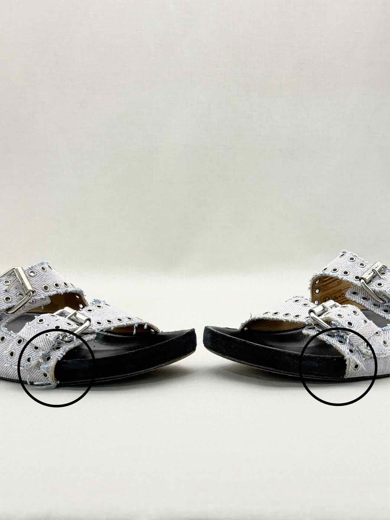 ISABEL MARANT Lennyo Light Blue Size EU 37 Slides