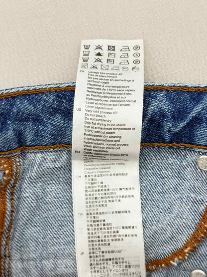 SANDRO Kitty Double High waisted Blue Size US 6 Jeans