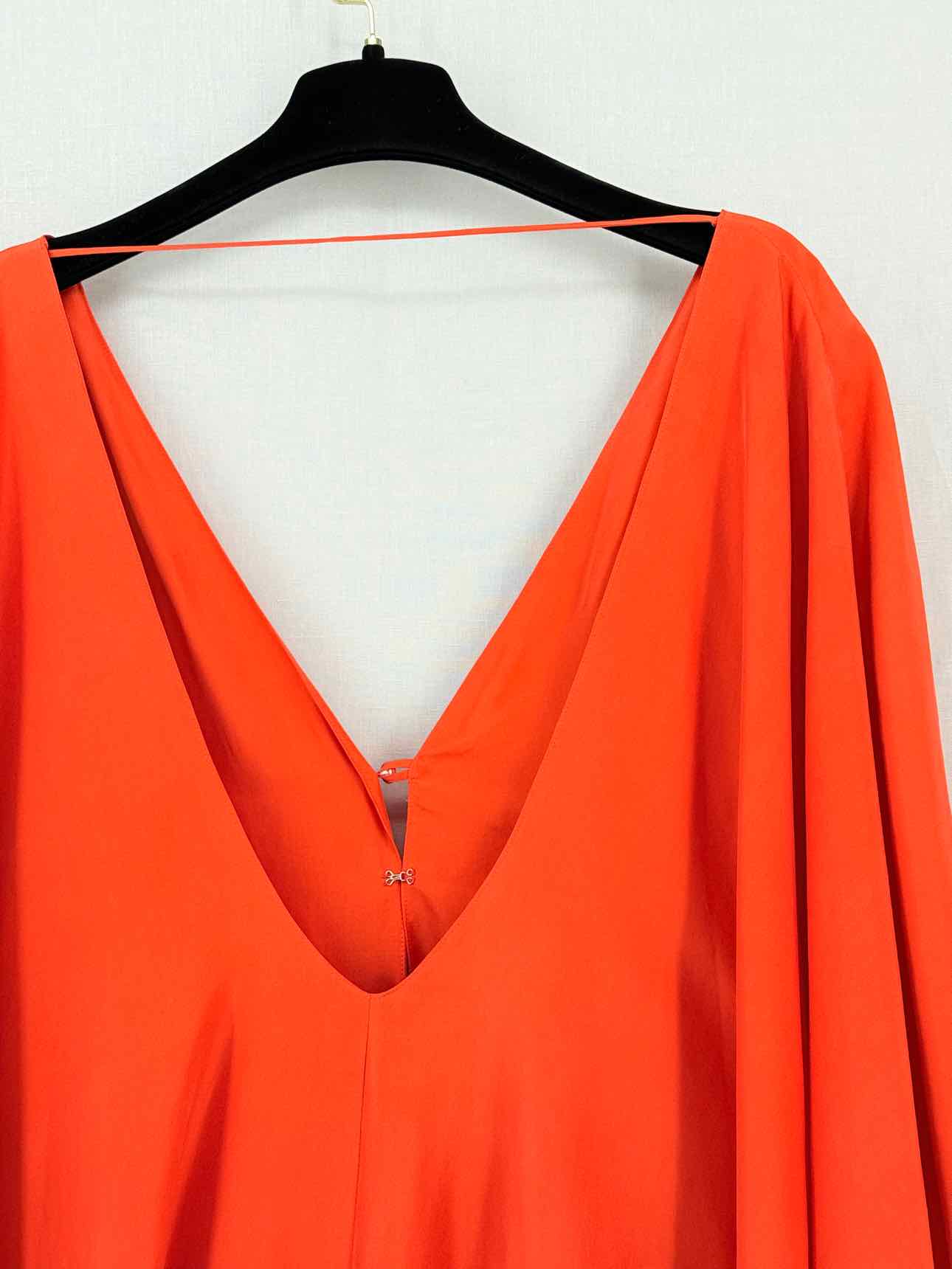 HALSTON Orange Size Medium Long Dress