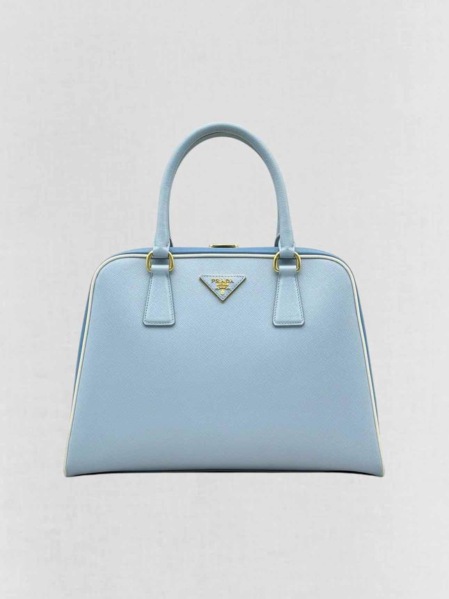 PRADA Pyramid Light Blue Top Handle