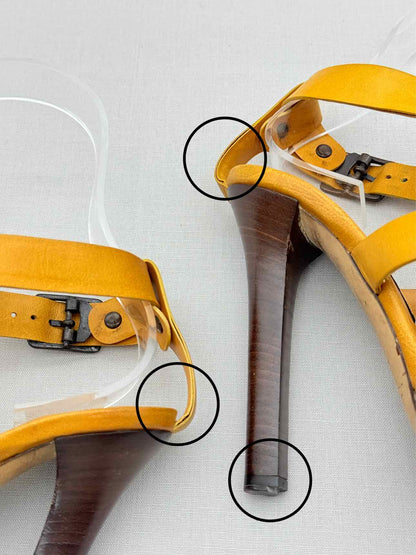 JIMMY CHOO Mustard Size EU 37 Heeled Sandals