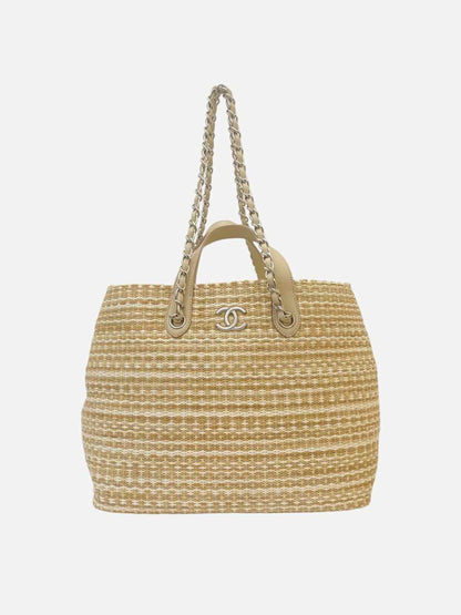 CHANEL Shopping Beige Tote Bag