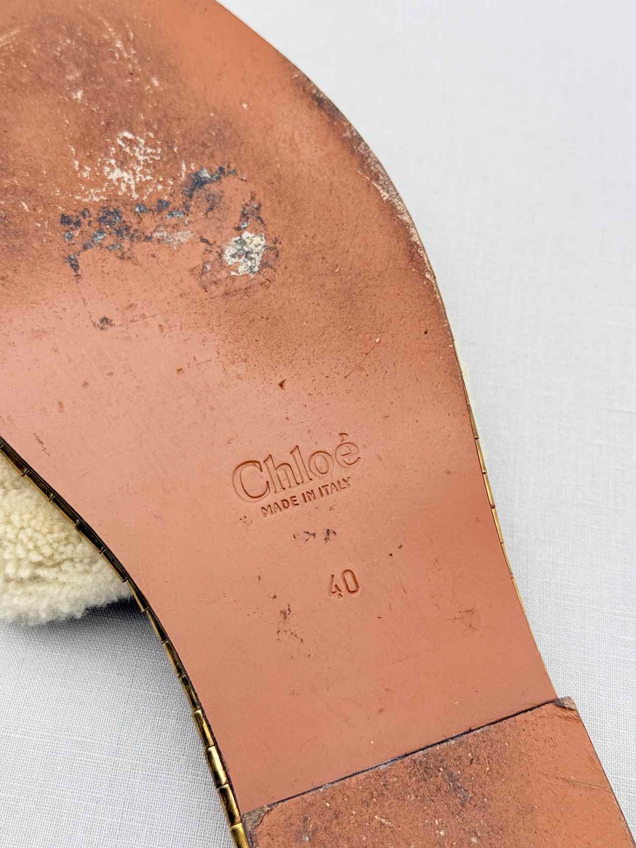 CHLOE Idol Cream Size EU 40 Slides