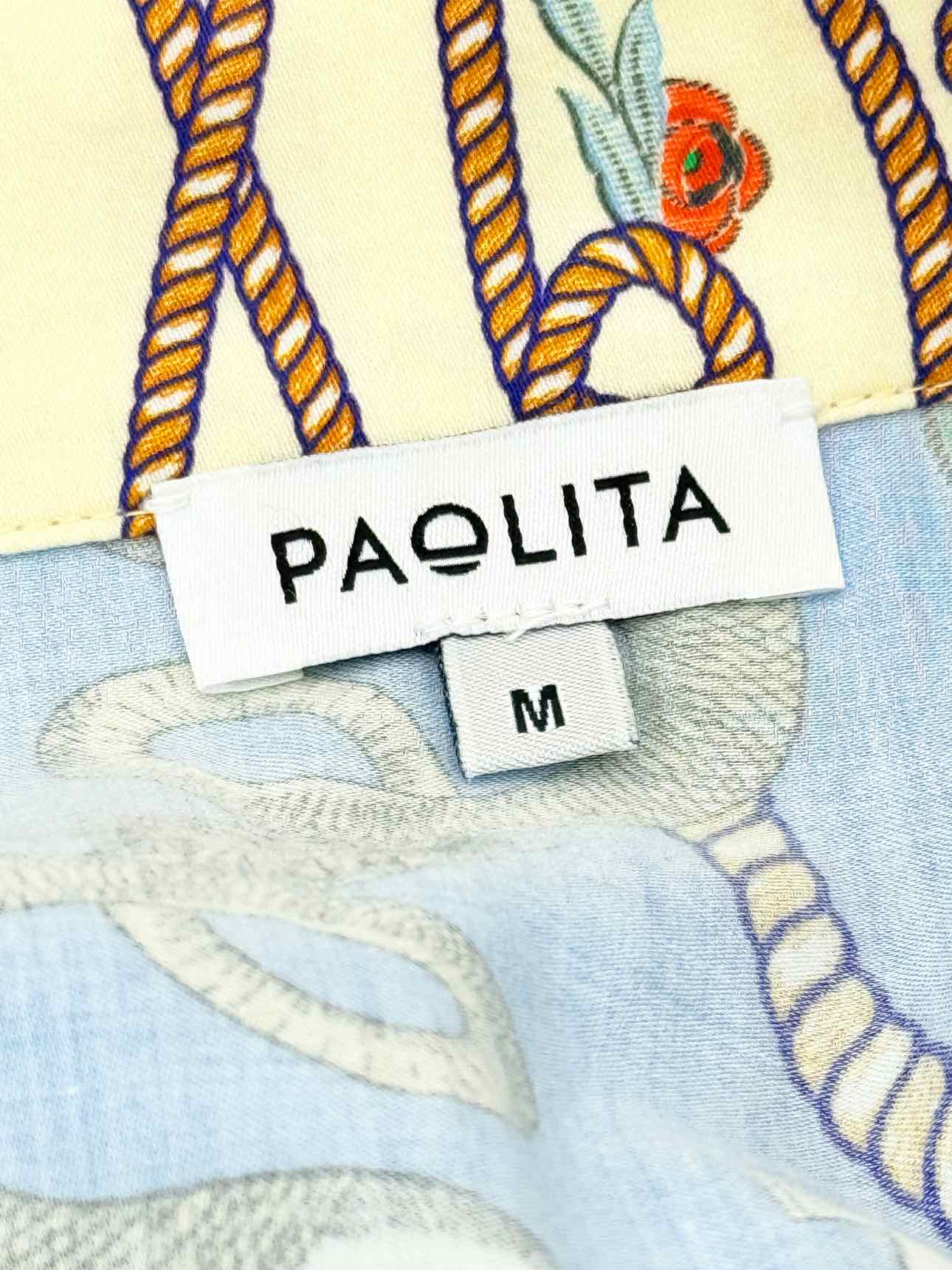 PAOLITA Thalia Blue Multicolor Size Small Long Skirt