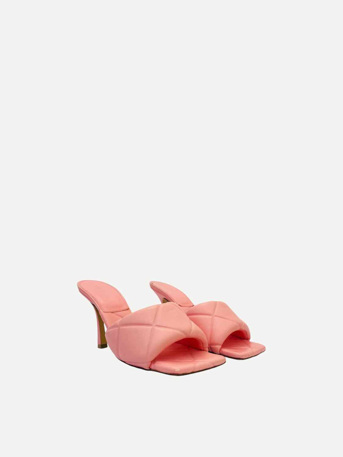 BOTTEGA VENETA Lido Pink Quilted Mules 37