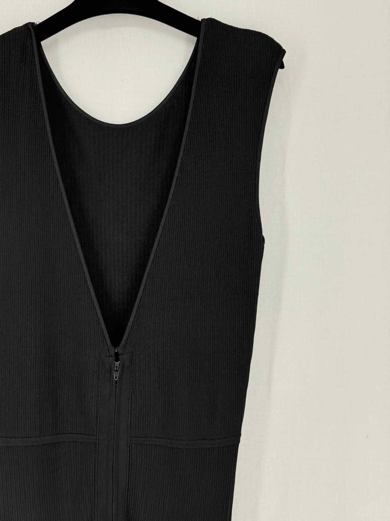 CELINE Stretch Black Size US 6 Knee Length Dress