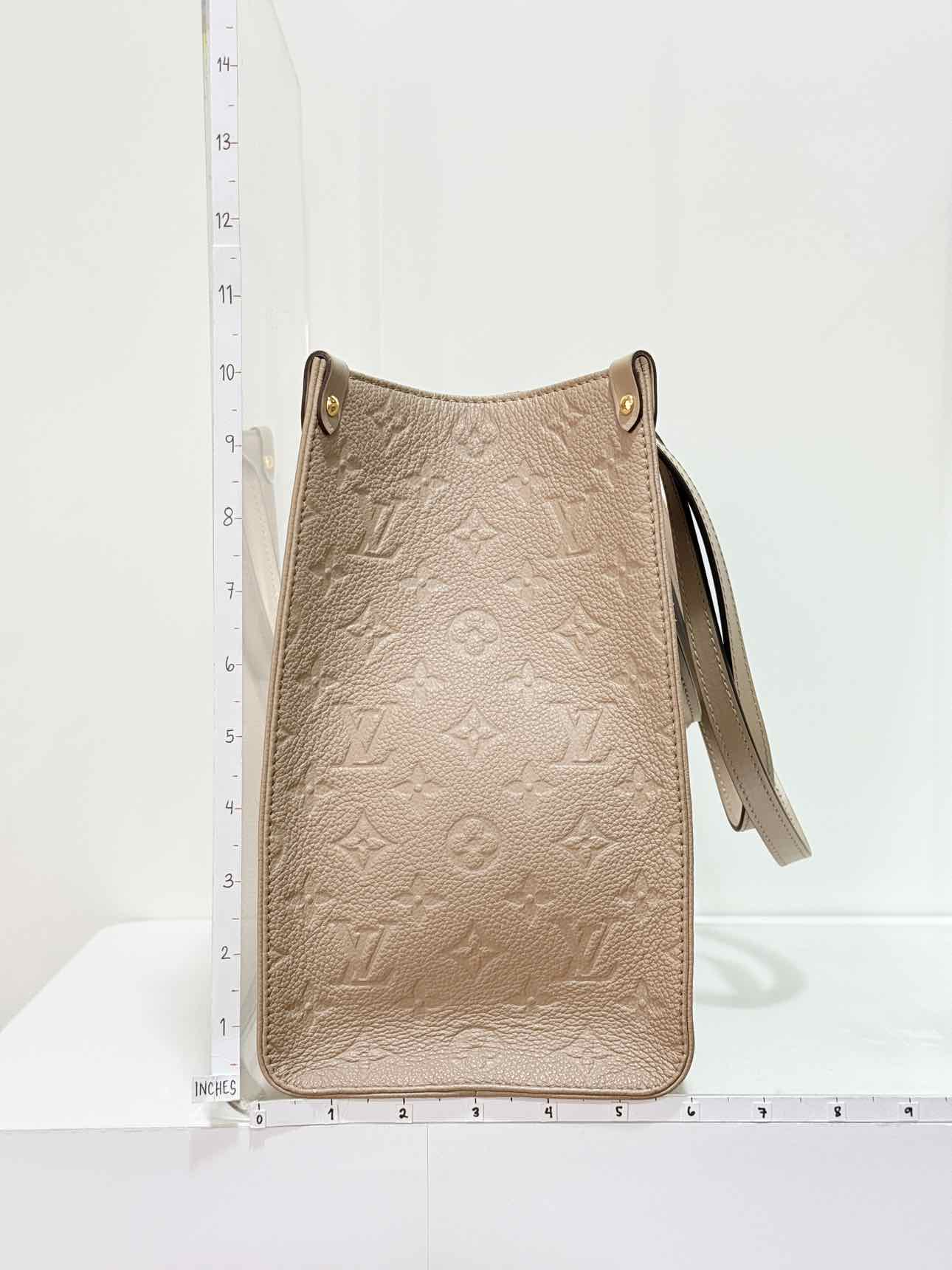 LOUIS VUITTON Onthego Cream Monogram Empriente Tote Bag