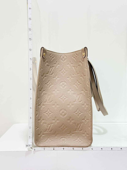 LOUIS VUITTON Onthego Cream Monogram Empriente Tote Bag