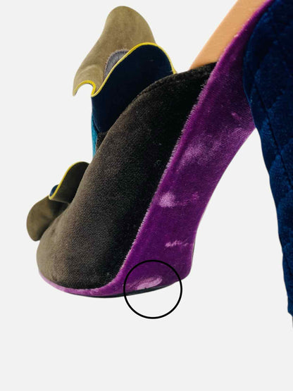 FENDI Ruffled Multicolor Size EU 40 Mules