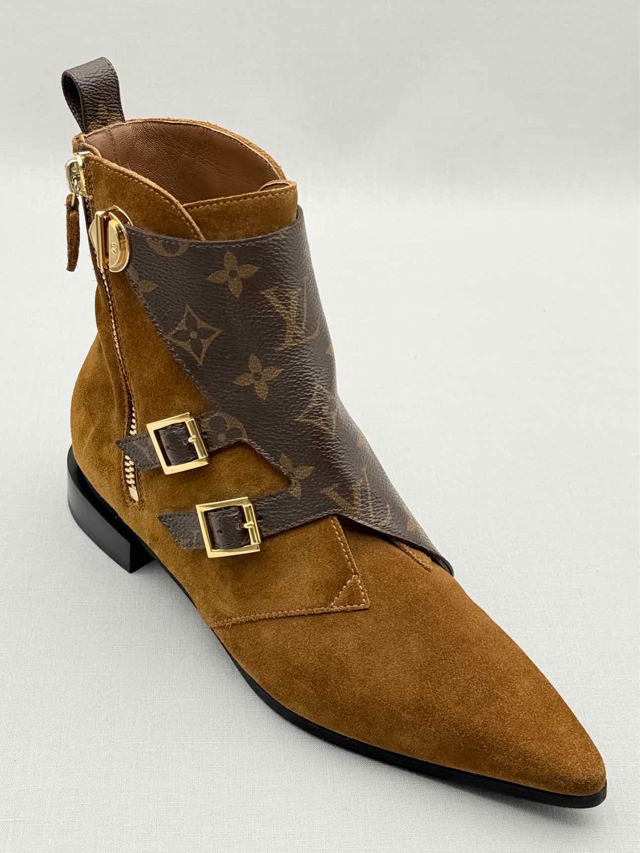 LOUIS VUITTON Jumble Brown Size EU 38.5 Ankle Boots