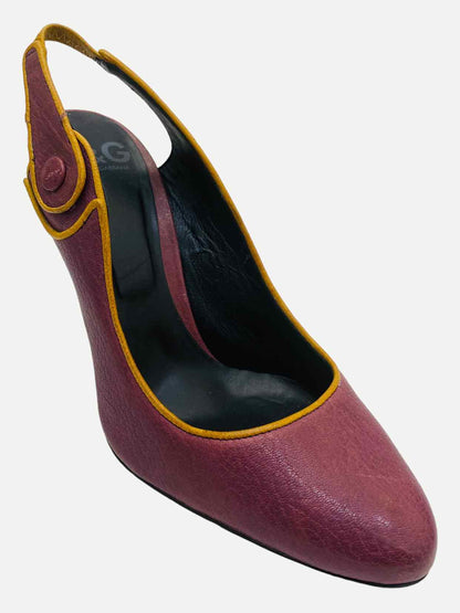 D & G Purple Slingbacks