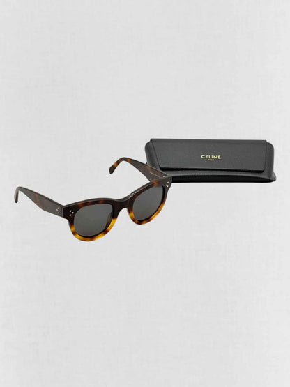 CELINE Tortoiseshell 3 Dots Sunglasses