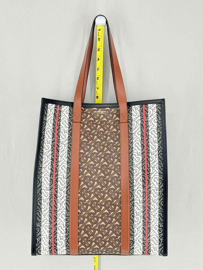 BURBERRY Portrait Brown Monogram Tote Bag