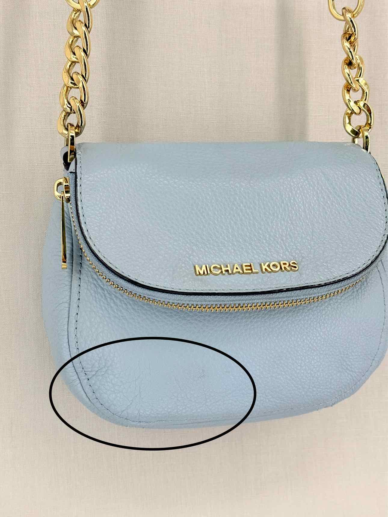 MICHAEL KORS Bedford Pale Blue Crossbody