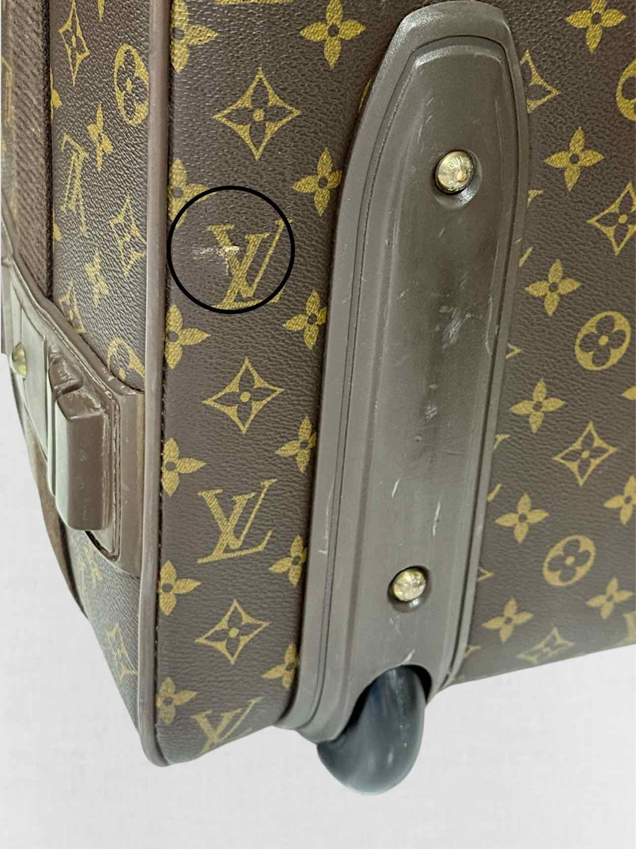 LOUIS VUITTON Pegase 55 Brown Monogram Rolling Luggage