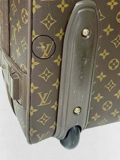LOUIS VUITTON Pegase 55 Brown Monogram Rolling Luggage