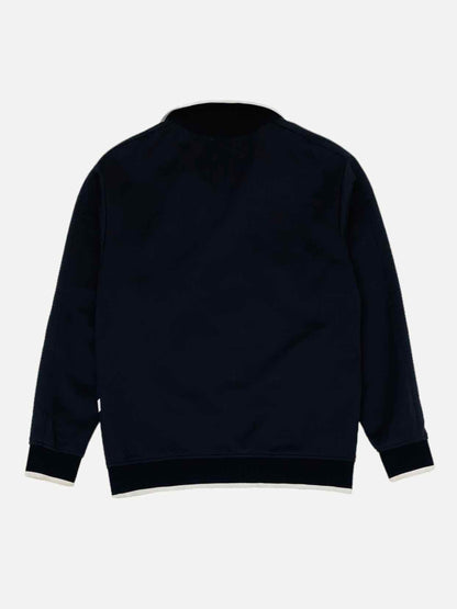 VALENTINO Black w/ White Size XSmall Tracksuit Top