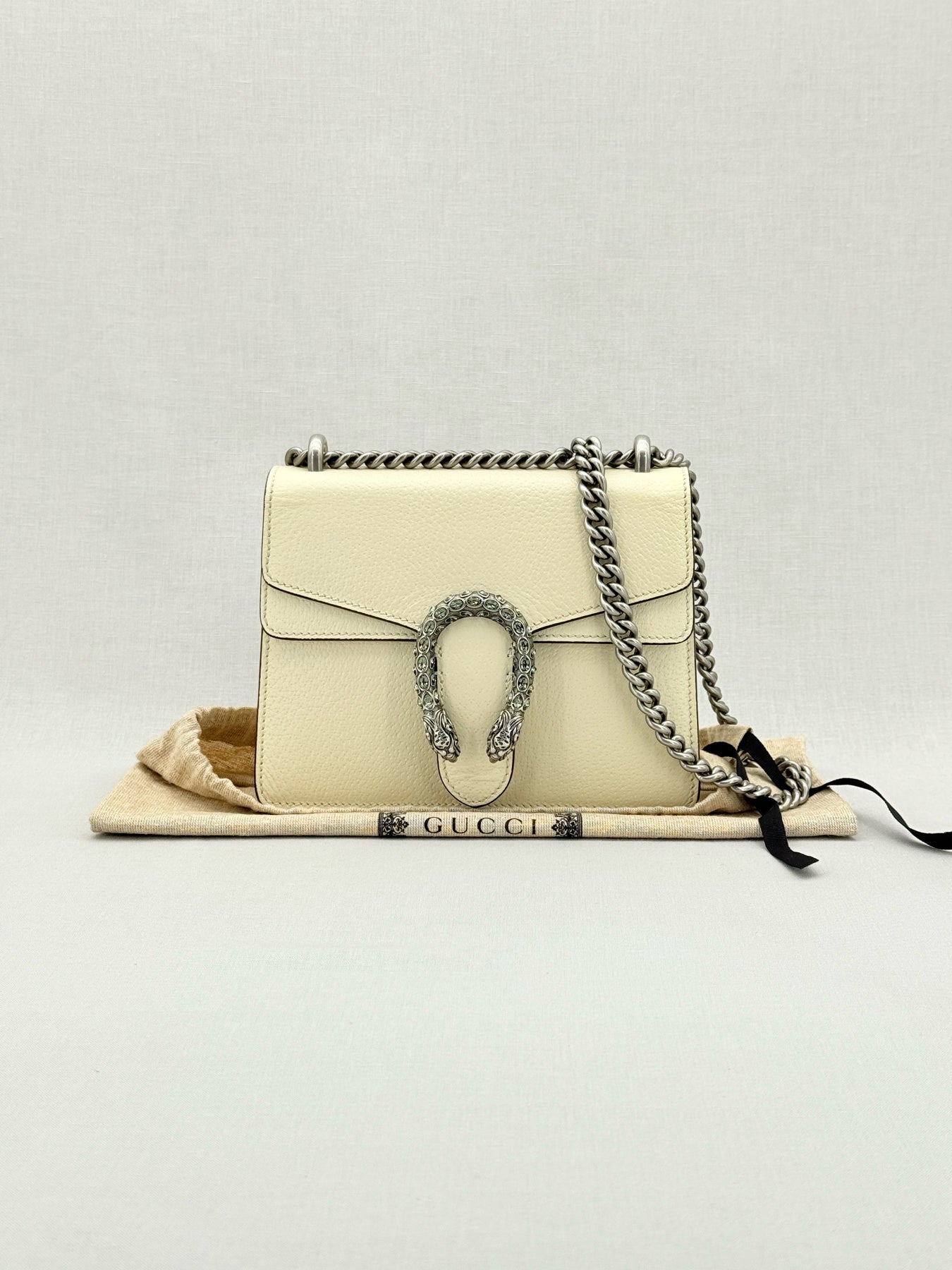 GUCCI Dionysus White Shoulder Bag