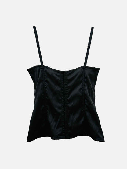 DOLCE & GABBANA Bustier Black Size Medium Top