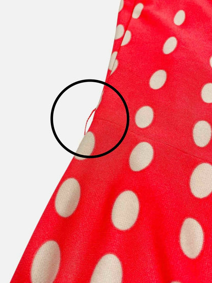 TAHARI Sleeveless Polka Dot Size US 8 Knee Length Dress