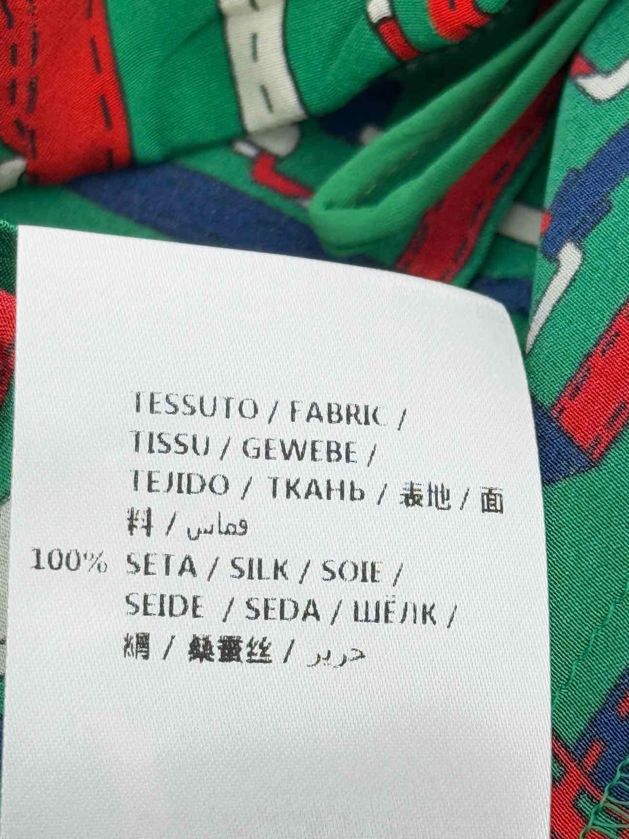 GUCCI Green Multicolor Printed Size US 6 Outfit Set