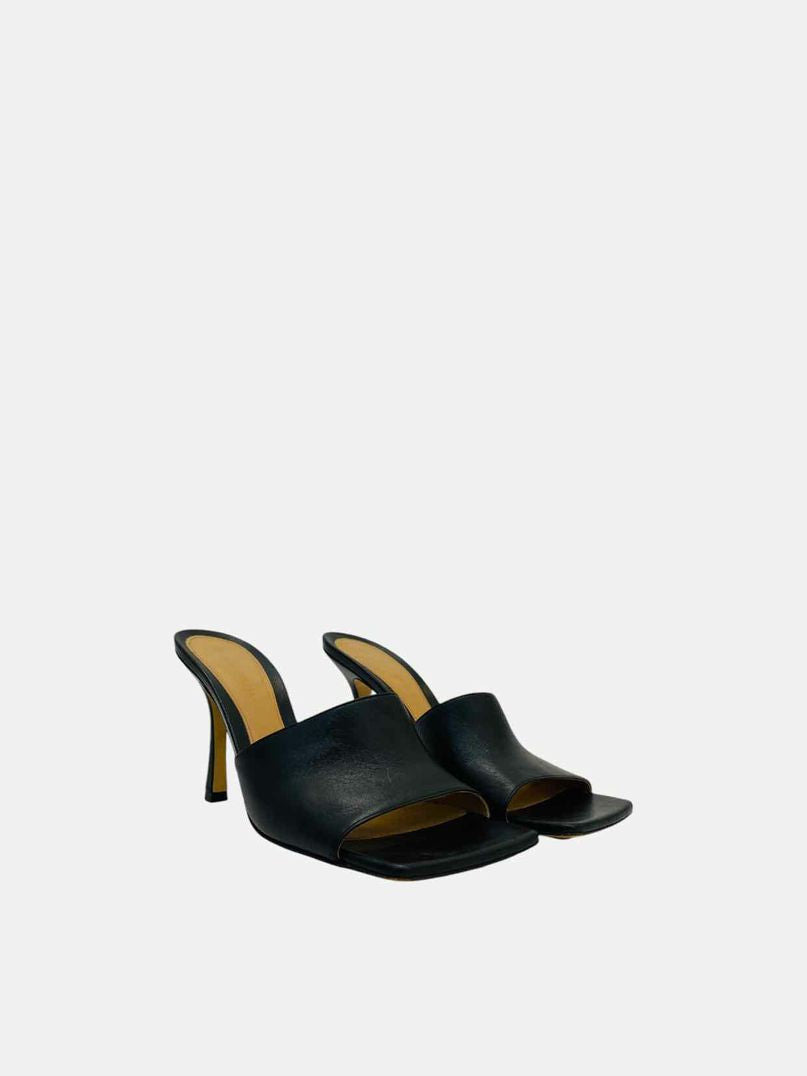 BOTTEGA VENETA Stretch Black Mules 39