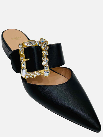 BALLY Jemina Black Flats 38.5