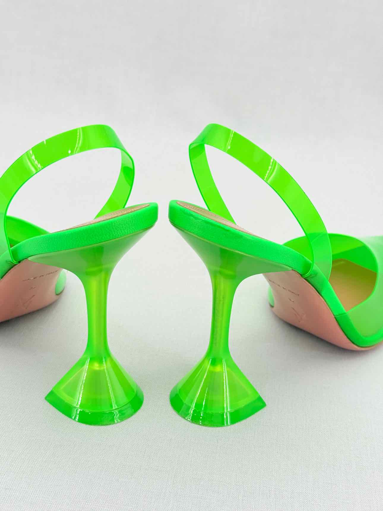 AMINA MUADDI Holli Glass Green Size EU 39 Slingbacks