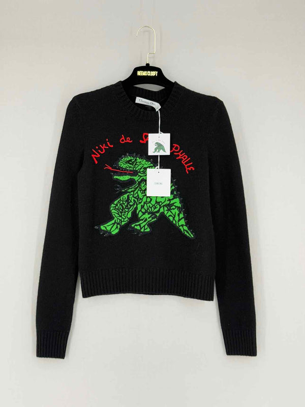 CHRISTIAN DIOR Dragon Black Size US 2 Sweater