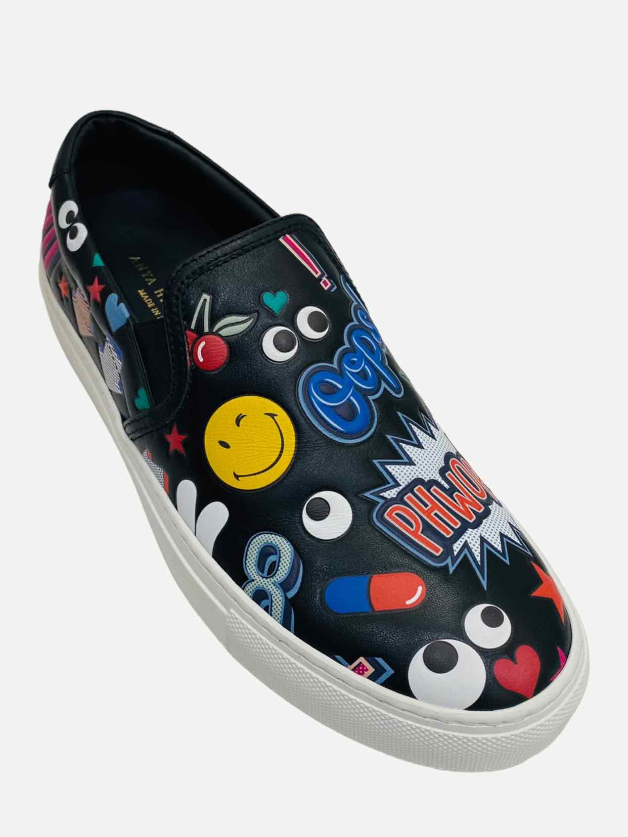 ANYA HINDMARCH Black Multicolor Sneakers