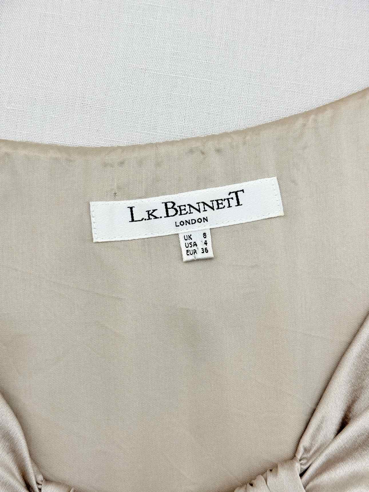 LK BENNETT Khaki Size US 4 Knee Length Dress