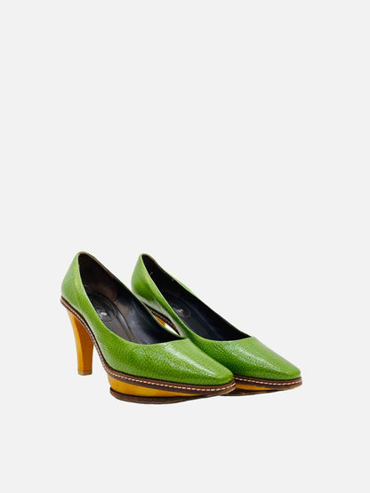 CELINE Green Pumps