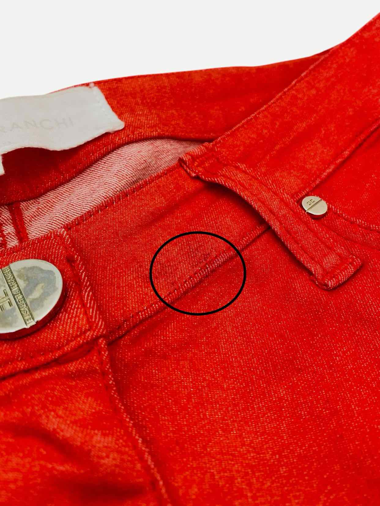 ELISABETTA FRANCHI Straight cut Red Size 29 Jeans