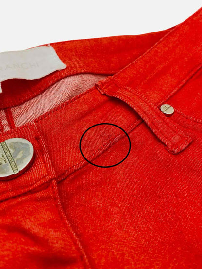 ELISABETTA FRANCHI Straight cut Red Size 29 Jeans