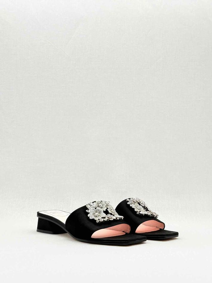 ROGER VIVIER Black Size EU 39 Mules