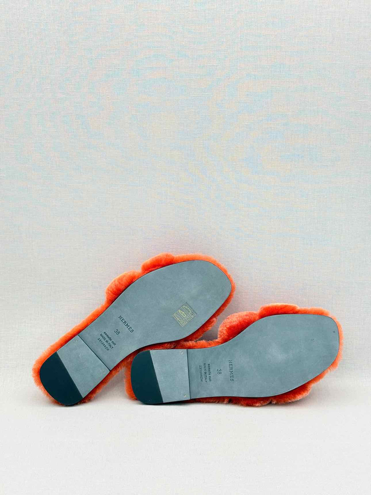 HERMES ORAN Orange Size EU 38 Sandals