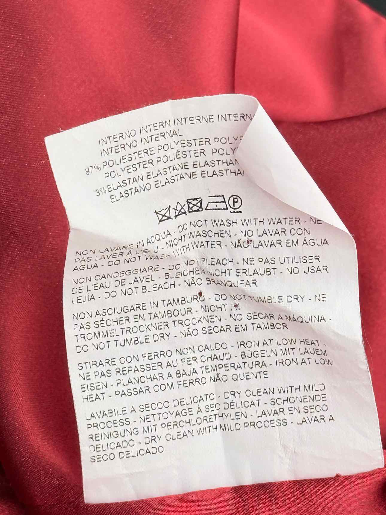 ETRO Burgundy Multicolor Size US 6 Blazer