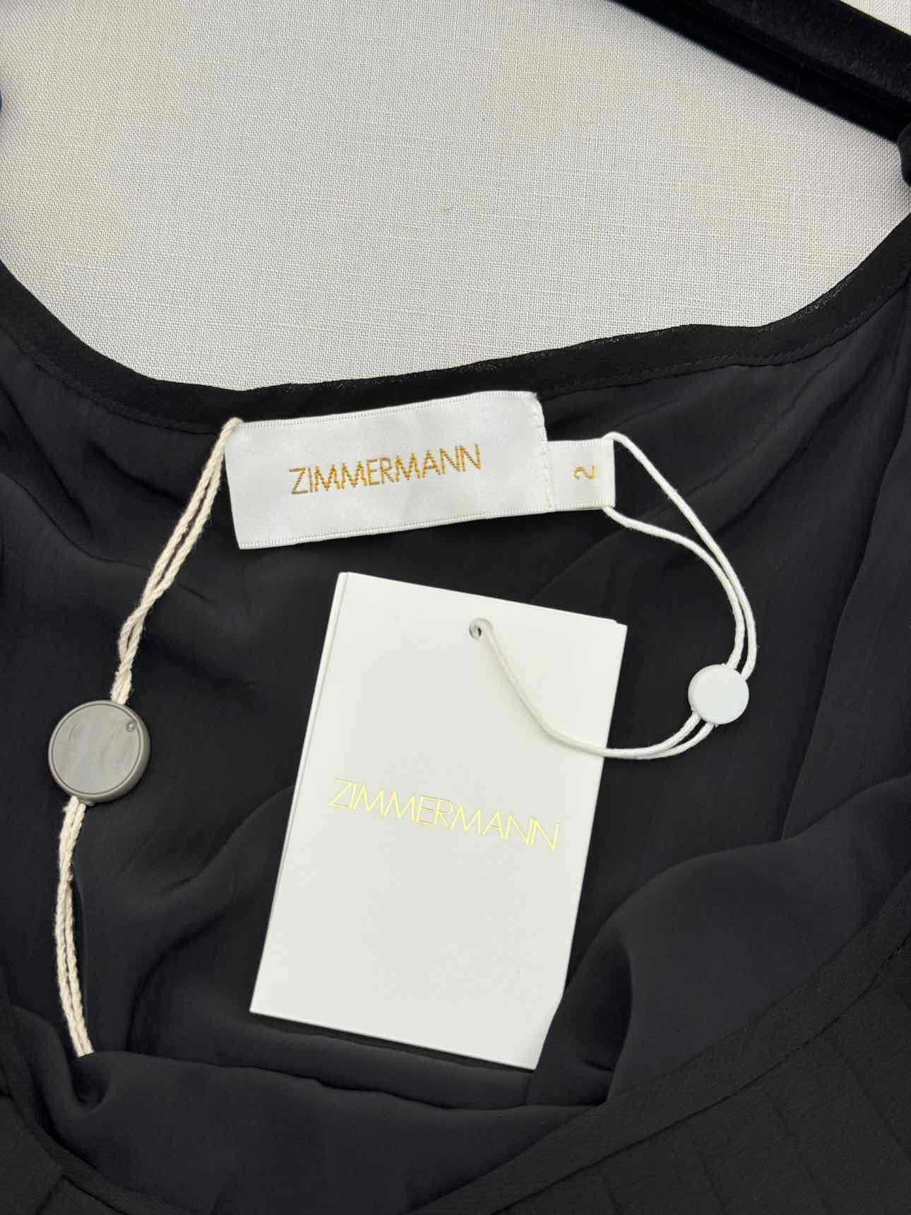 ZIMMERMANN Black & White Size Medium Camisole