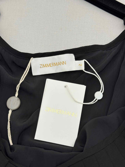 ZIMMERMANN Black & White Size Medium Camisole