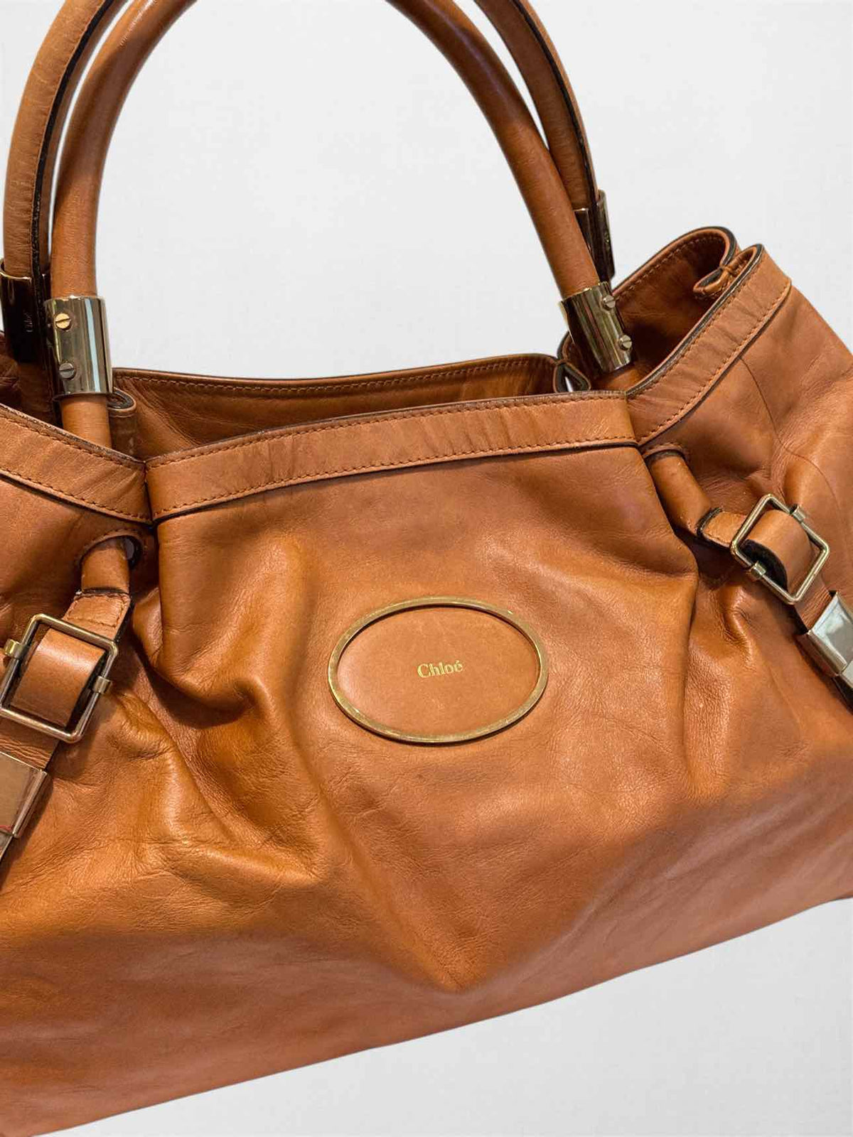 CHLOE Victoria Tan Tote Bag