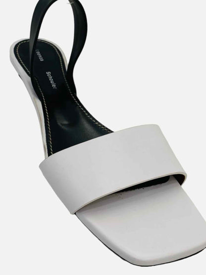 PROENZA SCHOULER White & Black Sandals 39.5